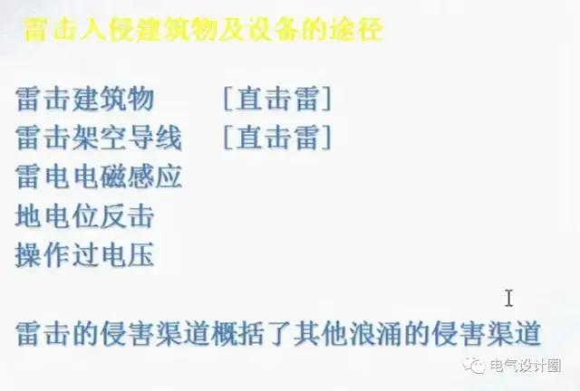 雷电的主要途径